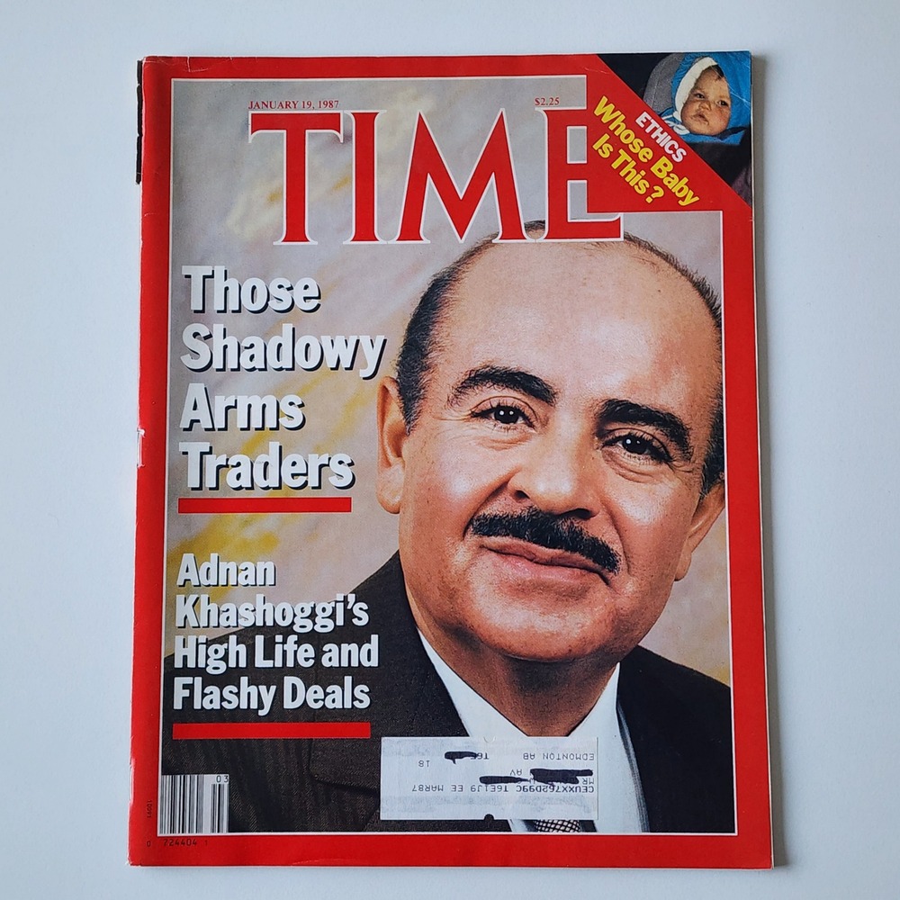 Time Magazine Jan 19 1987‎ Adnan Khashoggi Shadowy Arms Traders Middle East Iran